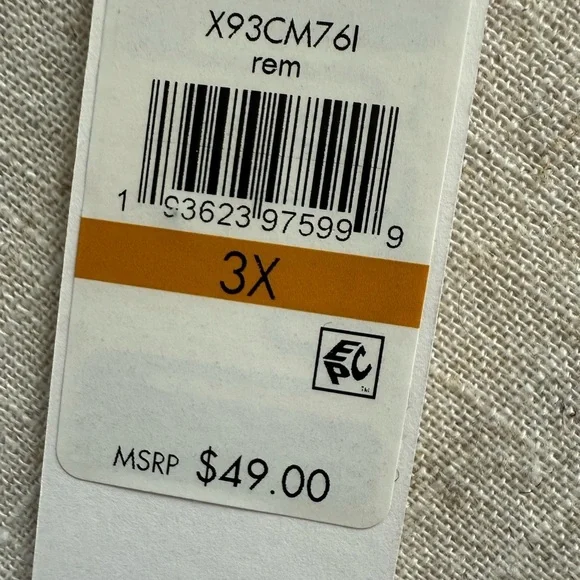 Calvin Klein NWT ladies crewneck slip over 3X blouse, perfect condition - Picture 6 of 16